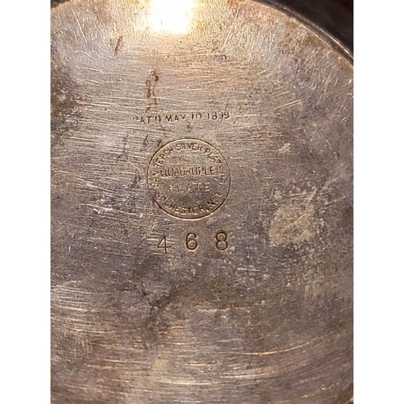 ATQ.1898-1924 Van Bergh S.P. Co., Rochester, N. Y.Quadruple Plate Teapot Set#468 - Picture 8 of 11